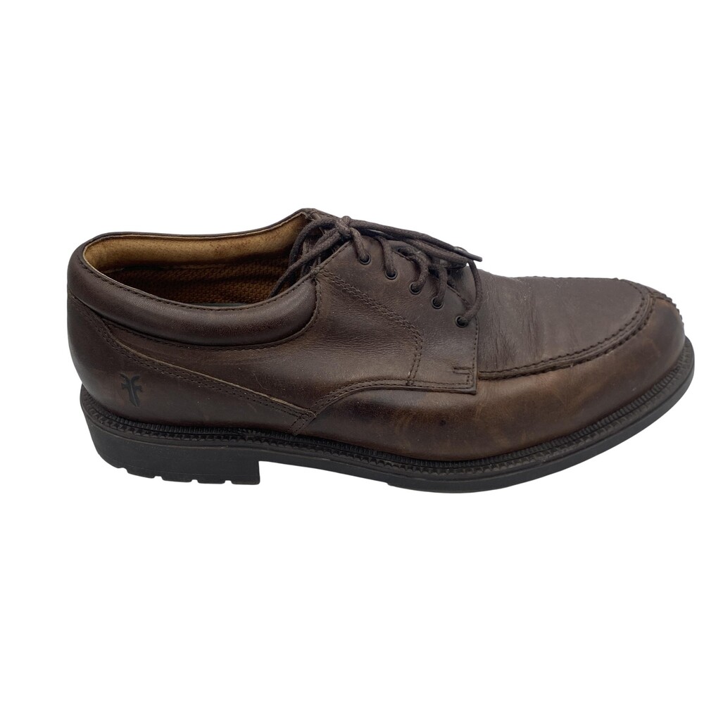 Frye Shoes Mens Size 10M Brown Leather Lace Up Casual Comfort Oxford Sneakers